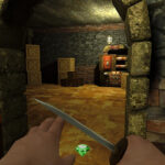 The Man in the Hollowforge mine wielding a knife